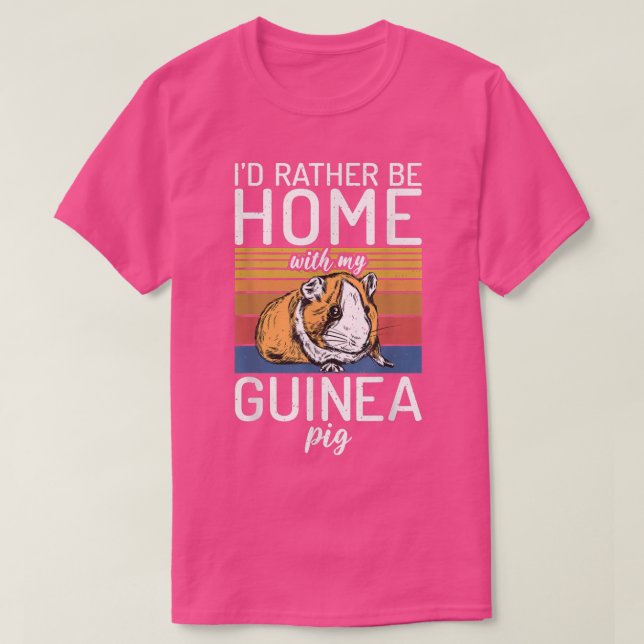 T-shirt Je préférerais rentrer chez moi avec mon cochon de (Design devant)