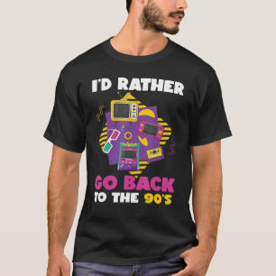 T-shirt Je Préférerais Revenir À La Nostalgie des années 1