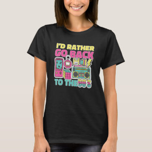 T-shirt Je Préférerais Revenir Au Jeu 1990 des années 90