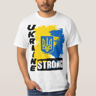 T-shirt Je Prends Position Avec La Chemise Ukrainienne Sou