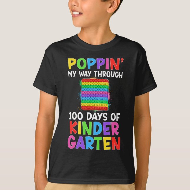 T-shirt Je Presse Mon Chemin À Travers 100 Jours De Matern (Devant)