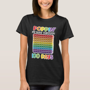 T-shirt Je Presse Mon Chemin À Travers 100 Jours D'École