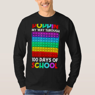 T-shirt Je Presse Mon Chemin À Travers 100 Jours D'École J
