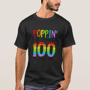T-shirt Je Presse Mon Chemin À Travers 100 Jours D'École P
