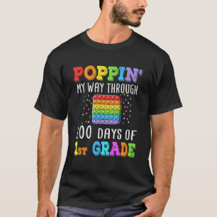 T-shirt Je Presse Mon Chemin À Travers 100 Jours D'Enseign