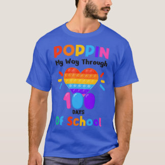 T-shirt Je Presse Mon Chemin À Travers 100 Jours Drôle 100