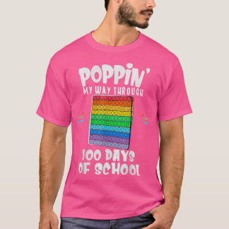 T-shirt Je Presse Mon Chemin À Travers 100 Jours Drôle 100