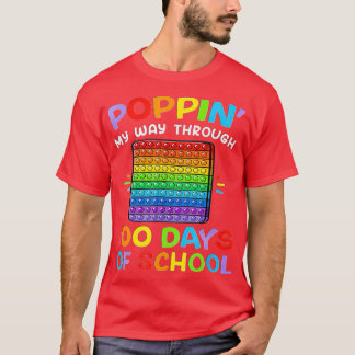 T-shirt Je Presse Mon Chemin À Travers 100 Jours Drôle 100