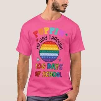 T-shirt Je Presse Mon Chemin À Travers 100 Jours Drôle 100