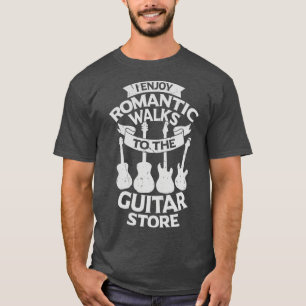 T-shirt Je Profite De Balades Romantiques Vers La Guitare