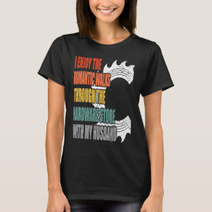 T-shirt Je profite des promenades romantiques à travers le