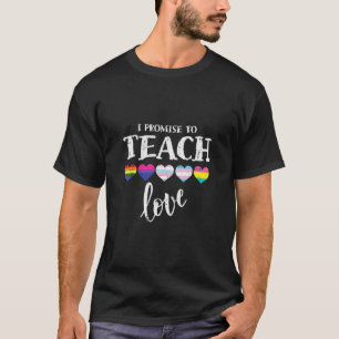 T-shirt Je Promets D'Enseigner L'Amour Lgbt Q Pride Fier A