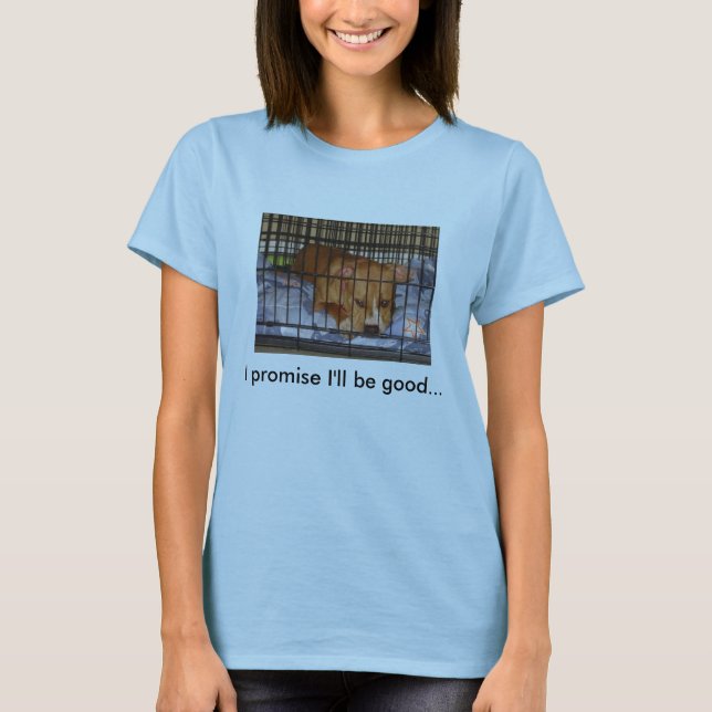 T-shirt Je promets que je serai bon (Devant)