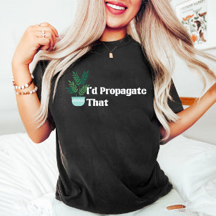 T-shirt Je Propagerais Cette Mère Plante Amoureuse Blanche