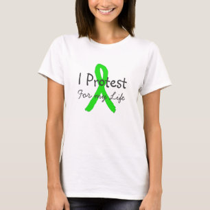 T-shirt Je proteste pour ma vie Chemise de sensibilisation