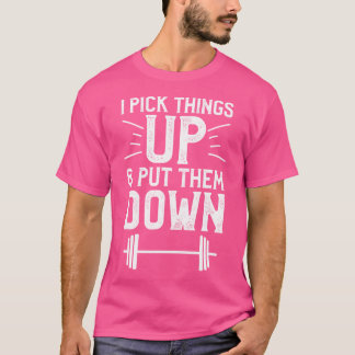 T-shirt Je ramasse des choses et les remets Fitness Haltèr