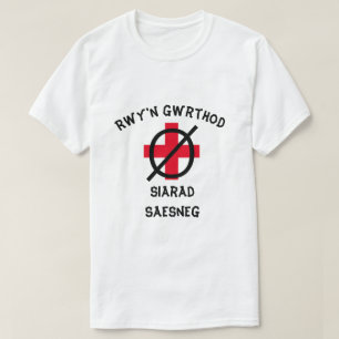 T-shirt Je refuse de parler anglais en gallois