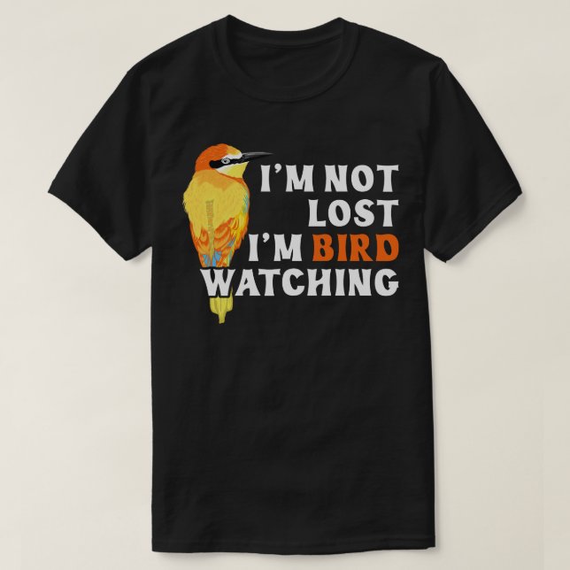 T-shirt Je regarde les oiseaux (Design devant)