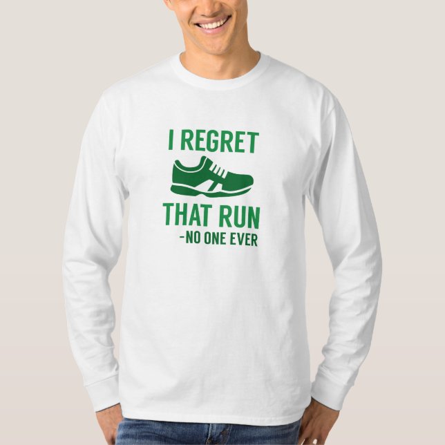 T-shirt Je regrette cette course (Devant)