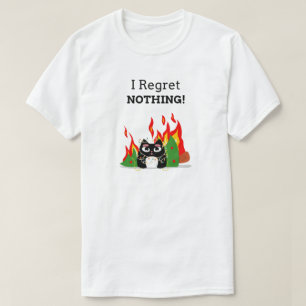 T-shirt Je Regrette Rien - Drôle Joyeux Noël de chat