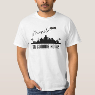 T-shirt Je rentre à la maison Manille Philippines