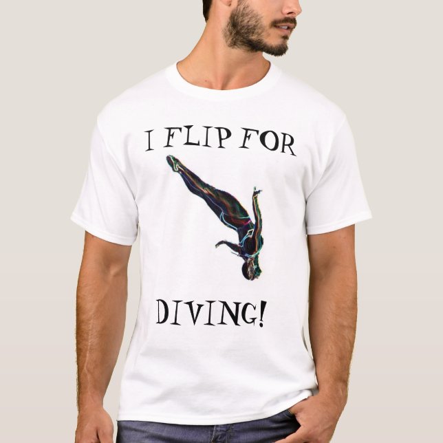 T-shirt Je renverse pour la plongée (Devant)