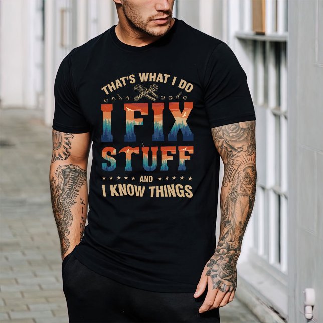 T-shirt Je Réparerai Des Stuff, Une Chemise Mécanique Drôl (Créateur téléchargé)