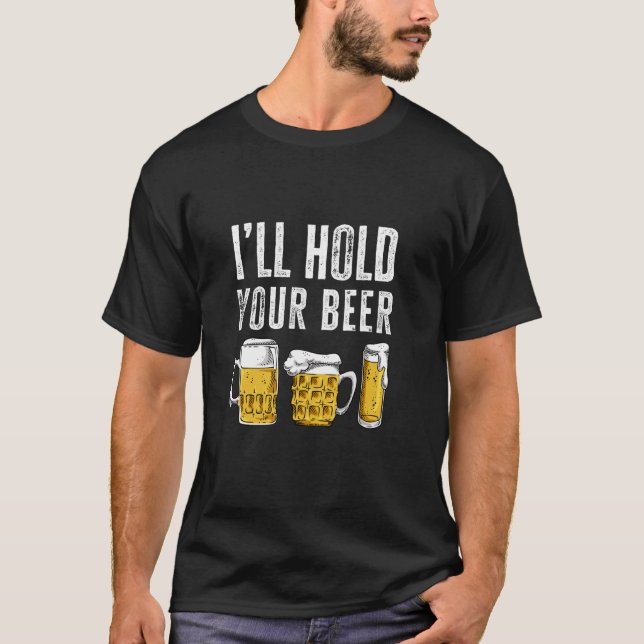 T-shirt Je retiens votre bière artisanale drôle brasserie  (Devant)