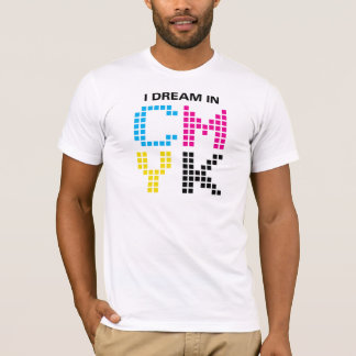 T-shirt Je rêve dans CMYK