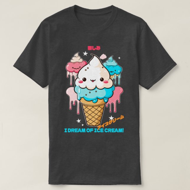 T-shirt Je rêve de glace (Design devant)