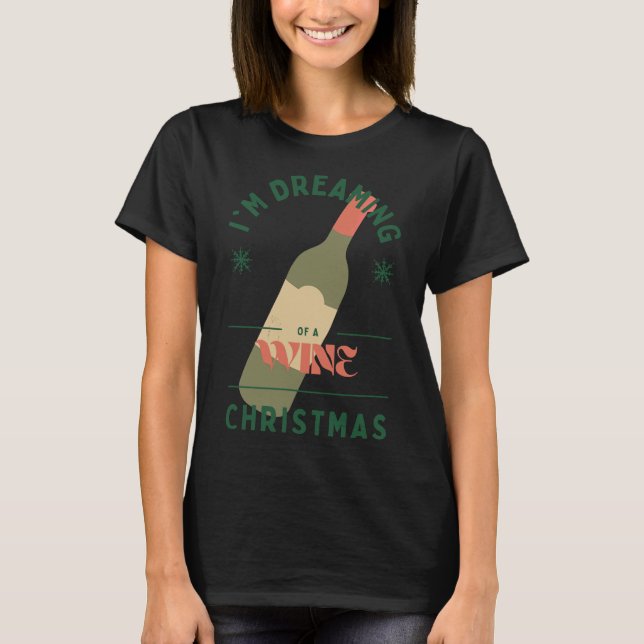 T-shirt Je Rêve D'Un Vin Noël 62 (Devant)
