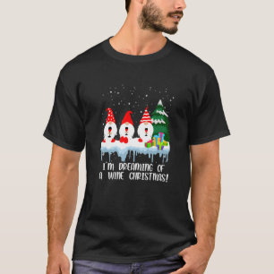 T-shirt Je Rêve D'Un Vin Noël Boire Gnome Wi