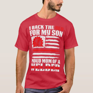 T-shirt Je Reviens À La Maman Fière Rouge De Welder Son Fi