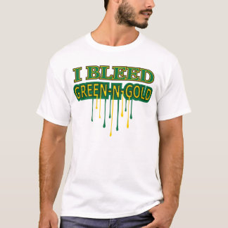 T-shirt Je saigne l'or vert de N