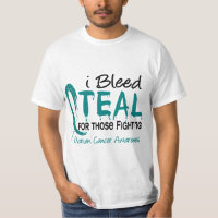 Je saigne Teal pour ceux Cancer ovarien de combat
