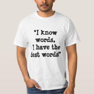 T-shirt Je sais des mots