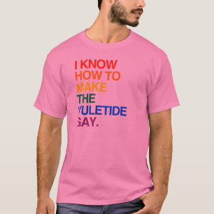 T-SHIRT JE SAIS FAIRE L'HOMOSEXUEL DE MARÉE DE NOËL - .PNG