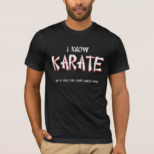 T-shirt Je sais Karate Funny Chemise Humour