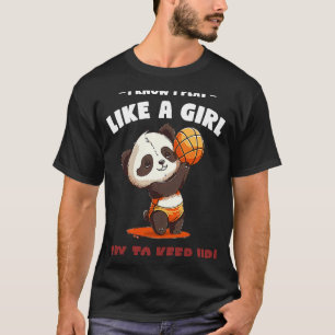 T-shirt Je sais que je joue au volleyball comme une fille