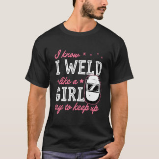 T-shirt Je sais que je soude comme un essai pour continuer