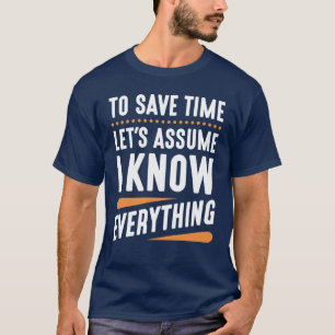 T-shirt Je sais tout