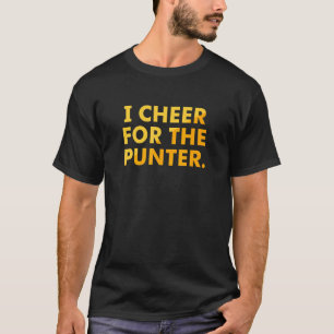 T-shirt Je Salue La Famille De Football Punter