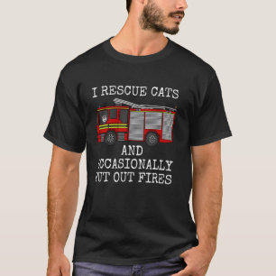 T-shirt Je sauve des chats et éteins occasionnellement des