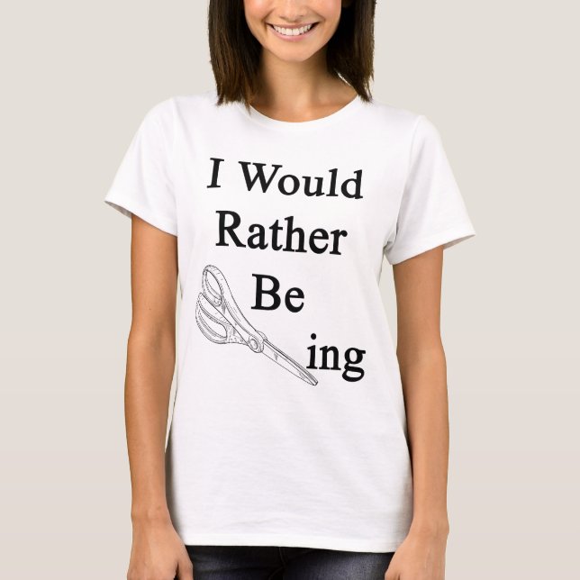T-shirt Je Scissoring plutôt (Devant)