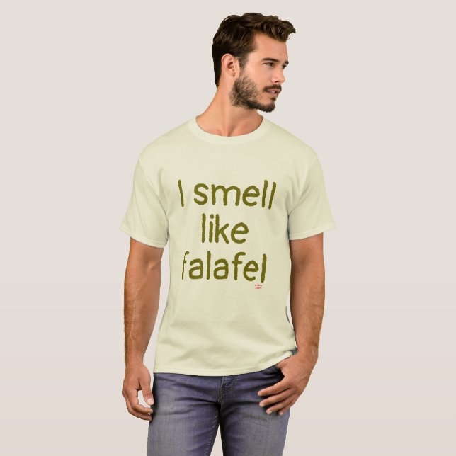T-shirt Je sens comme la chemise de falafel (Devant entier)