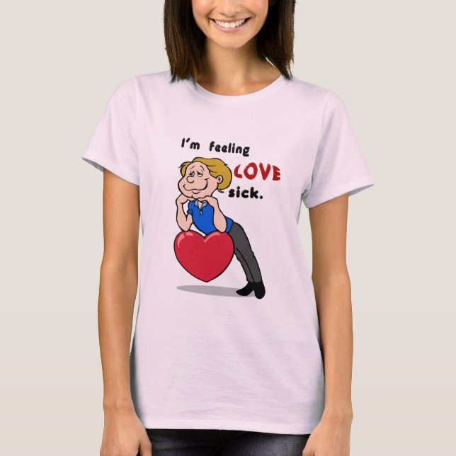 T-shirt Je sens l'amour Chemise Malade (Devant)