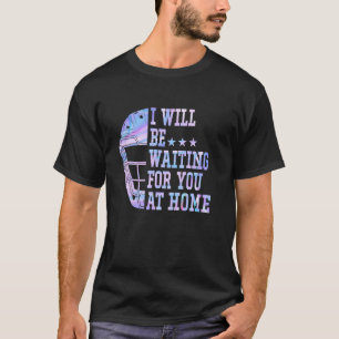 T-shirt Je serai à la maison à vous attendre hockey Catche
