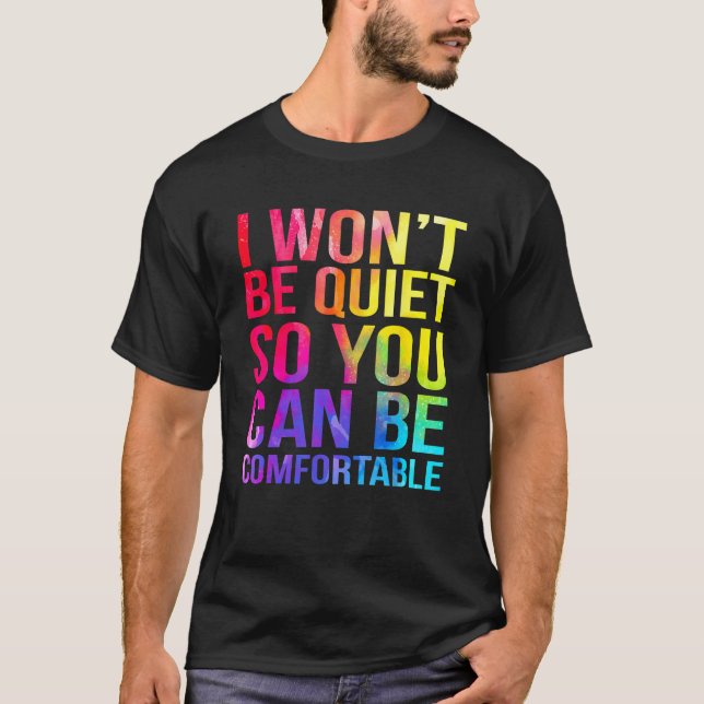 T-shirt Je serai calme pour être confortable Waterco (Devant)