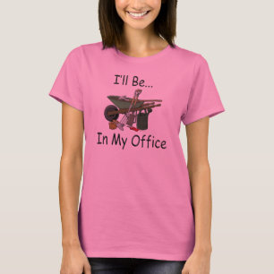 T-shirt Je serai dans mon jardin de bureau