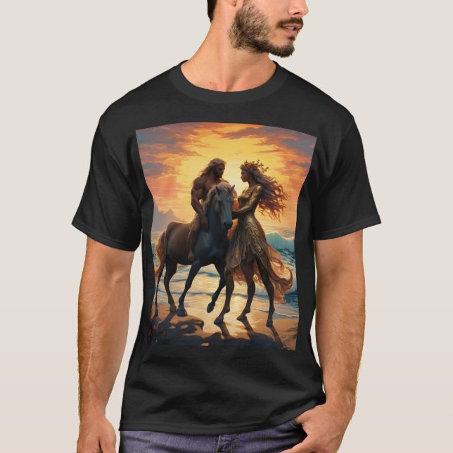 T-shirt Je serai de retour... Centaur raconte son amour (Devant)